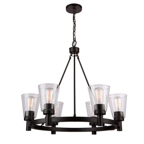 Clarence 6 Light Oil Rubbed Bronze Chandelier (AC10766OB)