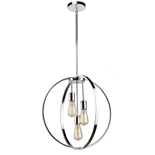 Newport 3 Light Chrome Chandelier (AC10883CH)