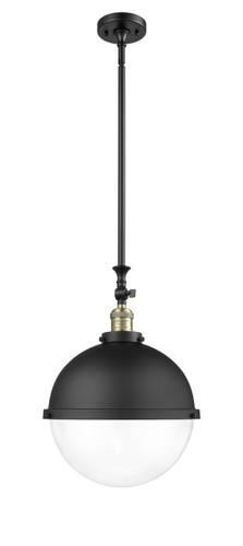 Hampden - 1 Light - 13 inch - Black Antique Brass - Stem Hung - Pendant (206-BAB-HFS-122-BK)