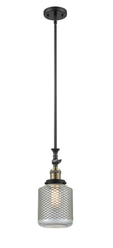 Stanton - 1 Light - 6 inch - Black Antique Brass - Stem Hung - Mini Pendant (206-BAB-G262-LED)