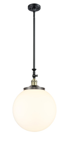 Beacon - 1 Light - 12 inch - Black Antique Brass - Stem Hung - Mini Pendant (206-BAB-G201-14)