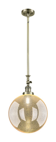 Beacon - 1 Light - 12 inch - Antique Brass - Stem Hung - Mini Pendant (206-AB-G208-12)