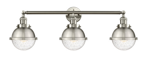 Hampden - 3 Light - 34 inch - Brushed Satin Nickel - Bath Vanity Light (205-SN-HFS-64-SN-LED)