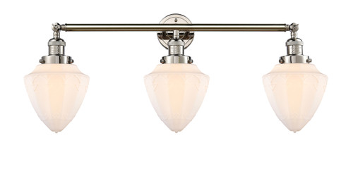 Bullet - 3 Light - 34 inch - Polished Nickel - Bath Vanity Light (205-PN-G661-7-LED)