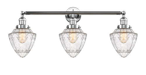 Bullet - 3 Light - 34 inch - Polished Chrome - Bath Vanity Light (205-PC-G664-7)
