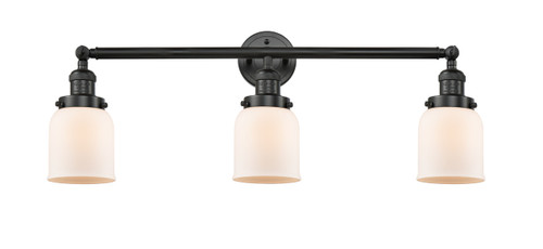 Bell - 3 Light - 30 inch - Matte Black - Bath Vanity Light (205-BK-G51-LED)
