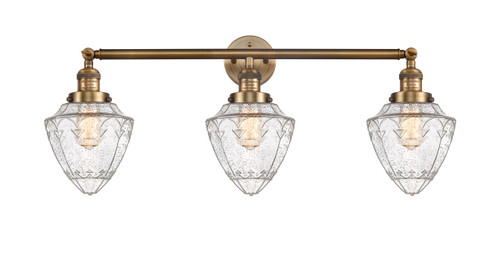 Bullet - 3 Light - 34 inch - Brushed Brass - Bath Vanity Light (205-BB-G664-7)