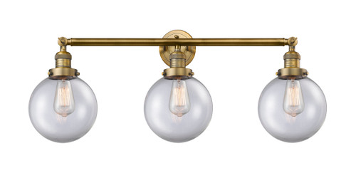 Beacon - 3 Light - 32 inch - Brushed Brass - Bath Vanity Light (205-BB-G202-8)