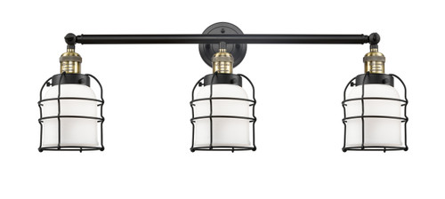 Bell Cage - 3 Light - 31 inch - Black Antique Brass - Bath Vanity Light (205-BAB-G51-CE)