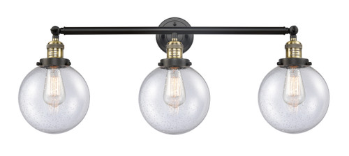 Beacon - 3 Light - 32 inch - Black Antique Brass - Bath Vanity Light (205-BAB-G204-8)