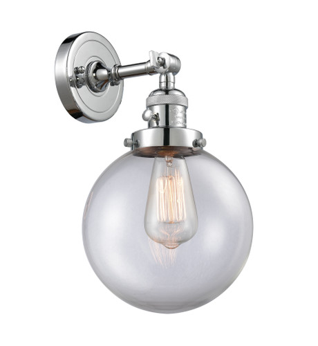 Beacon - 1 Light - 8 inch - Polished Chrome - Sconce (203SW-PC-G202-8-LED)