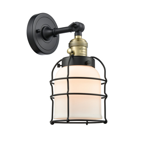 Bell Cage - 1 Light - 6 inch - Black Antique Brass - Sconce (203SW-BAB-G51-CE-LED)
