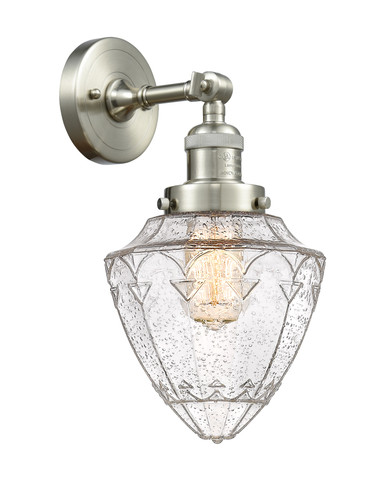 Bullet - 1 Light - 7 inch - Brushed Satin Nickel - Sconce (203-SN-G664-7)