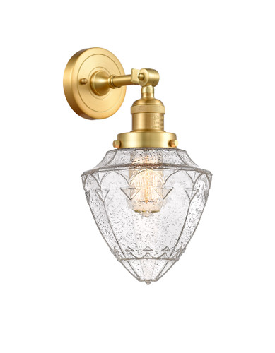 Bullet - 1 Light - 7 inch - Satin Gold - Sconce (203-SG-G664-7)