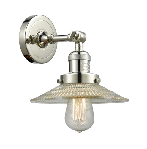 Halophane - 1 Light - 9 inch - Polished Nickel - Sconce (203-PN-G2-LED)