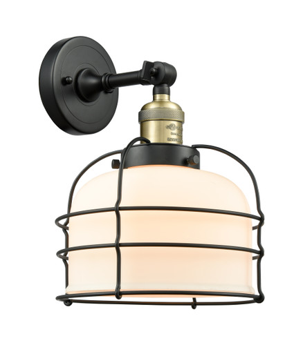 Bell Cage - 1 Light - 9 inch - Black Antique Brass - Sconce (203-BAB-G71-CE)