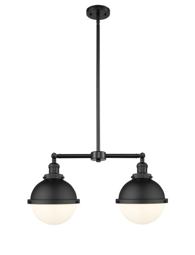 Hampden - 2 Light - 18 inch - Matte Black - Stem Hung - Island Light (209-BK-HFS-81-BK)
