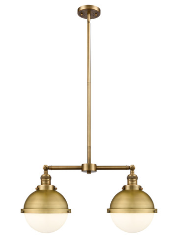 Hampden - 2 Light - 18 inch - Brushed Brass - Stem Hung - Island Light (209-BB-HFS-81-BB-LED)