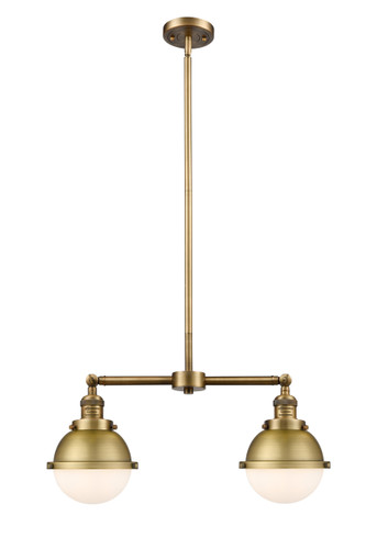 Hampden - 2 Light - 18 inch - Brushed Brass - Stem Hung - Island Light (209-BB-HFS-61-BB)