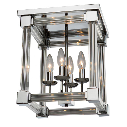 Prince Arthur 4 Light Chrome Flush Mount (CL15075CH)