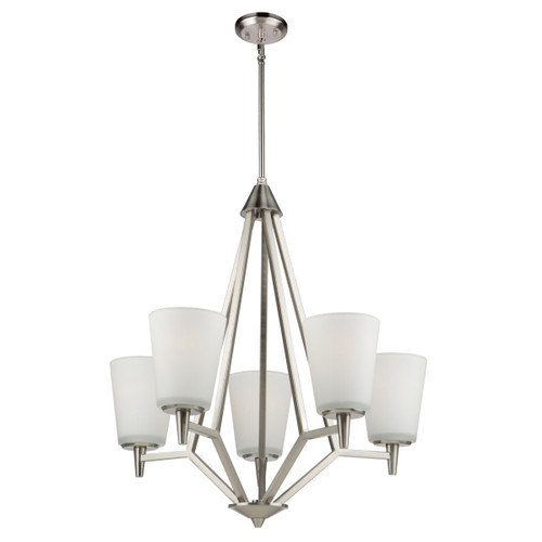 Clayton 5 Light Brushed Nickel Chandelier (AC10915BN)