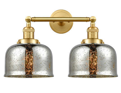 Bell - 2 Light - 19 inch - Satin Gold - Bath Vanity Light (208-SG-G78-LED)