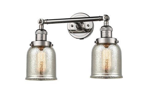Bell - 2 Light - 15 inch - Polished Nickel - Bath Vanity Light (208-PN-G58-LED)
