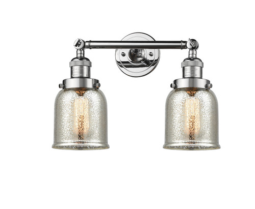 Bell - 2 Light - 15 inch - Polished Chrome - Bath Vanity Light (208-PC-G58-LED)
