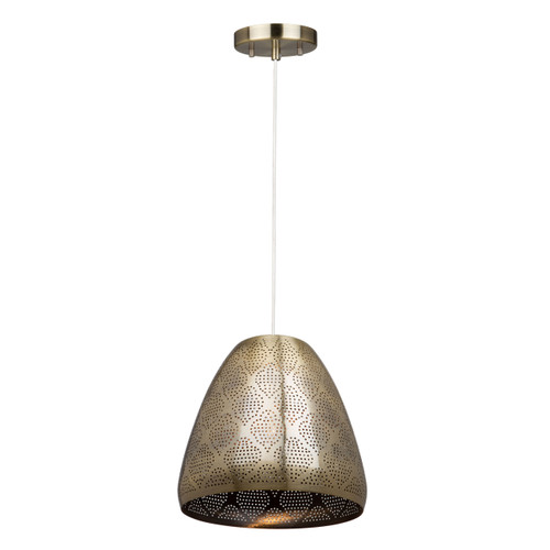 Starstruck 1 Light Vintage Brass Pendant (CL15102)