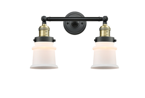 Canton - 2 Light - 17 inch - Black Antique Brass - Bath Vanity Light (208-BAB-G181S-LED)