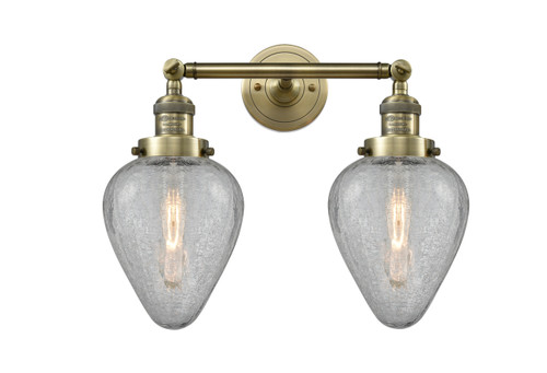 Geneseo - 2 Light - 17 inch - Antique Brass - Bath Vanity Light (208-AB-G165-LED)