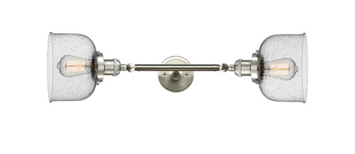 Bell - 2 Light - 8 inch - Brushed Satin Nickel - Bath Vanity Light (208L-SN-G74)