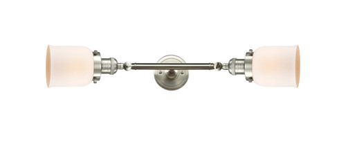 Bell - 2 Light - 5 inch - Brushed Satin Nickel - Bath Vanity Light (208L-SN-G51-LED)