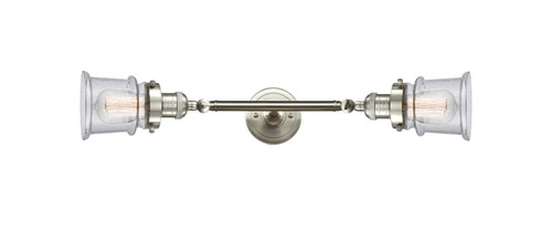Canton - 2 Light - 6 inch - Brushed Satin Nickel - Bath Vanity Light (208L-SN-G184S)