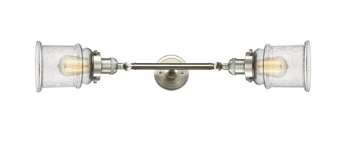Canton - 2 Light - 6 inch - Brushed Satin Nickel - Bath Vanity Light (208L-SN-G184-LED)