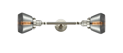 Fulton - 2 Light - 7 inch - Brushed Satin Nickel - Bath Vanity Light (208L-SN-G173)