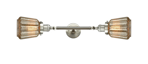 Chatham - 2 Light - 7 inch - Brushed Satin Nickel - Bath Vanity Light (208L-SN-G146-LED)
