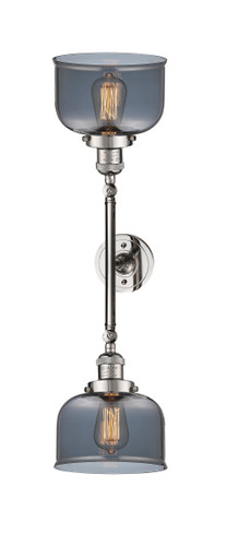 Bell - 2 Light - 8 inch - Polished Nickel - Bath Vanity Light (208L-PN-G73-LED)