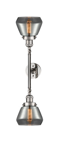 Fulton - 2 Light - 7 inch - Polished Nickel - Bath Vanity Light (208L-PN-G173-LED)