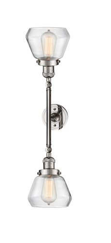 Fulton - 2 Light - 7 inch - Polished Nickel - Bath Vanity Light (208L-PN-G172)