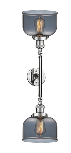 Bell - 2 Light - 8 inch - Polished Chrome - Bath Vanity Light (208L-PC-G73)