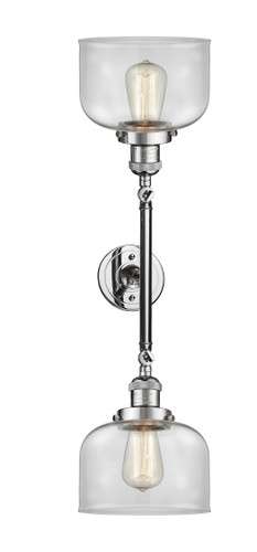 Bell - 2 Light - 8 inch - Polished Chrome - Bath Vanity Light (208L-PC-G72)