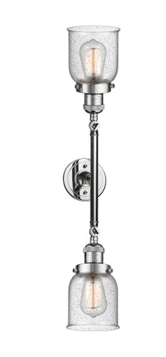 Bell - 2 Light - 5 inch - Polished Chrome - Bath Vanity Light (208L-PC-G54-LED)