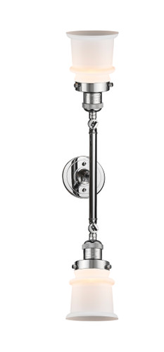 Canton - 2 Light - 6 inch - Polished Chrome - Bath Vanity Light (208L-PC-G181S-LED)