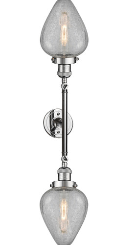 Geneseo - 2 Light - 7 inch - Polished Chrome - Bath Vanity Light (208L-PC-G165)