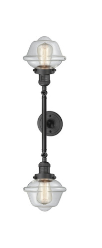 Oxford - 2 Light - 8 inch - Oil Rubbed Bronze - Bath Vanity Light (208L-OB-G532-LED)