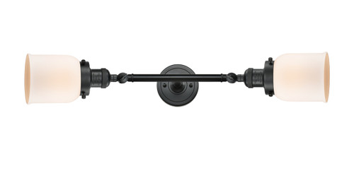 Bell - 2 Light - 5 inch - Matte Black - Bath Vanity Light (208L-BK-G51-LED)