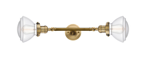 Olean - 2 Light - 7 inch - Brushed Brass - Bath Vanity Light (208L-BB-G322-LED)
