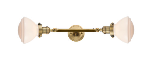 Olean - 2 Light - 7 inch - Brushed Brass - Bath Vanity Light (208L-BB-G321-LED)