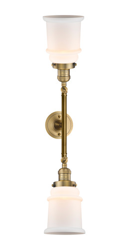 Canton - 2 Light - 6 inch - Brushed Brass - Bath Vanity Light (208L-BB-G181-LED)